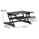 HERCULES Series 28.25''W Sit / Stand Height Adjustable Ergonomic Desk by Flash Furniture