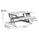 HERCULES Series 28.25''W Sit / Stand Height Adjustable Ergonomic Desk by Flash Furniture