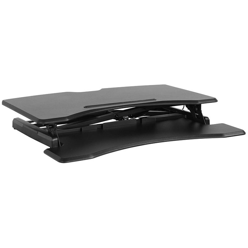 HERCULES Series 32.6"W Black Sit / Stand Height Adjustable Ergonomic Desk by Flash Furniture