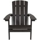 Charlestown All-Weather Adirondack Chair Faux Wood by Flash Furniture