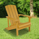 Charlestown All-Weather Adirondack Chair Faux Wood by Flash Furniture