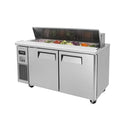 Turbo Air JST-60-N 60" Double Door Sandwich Prep Table (Side Mount)