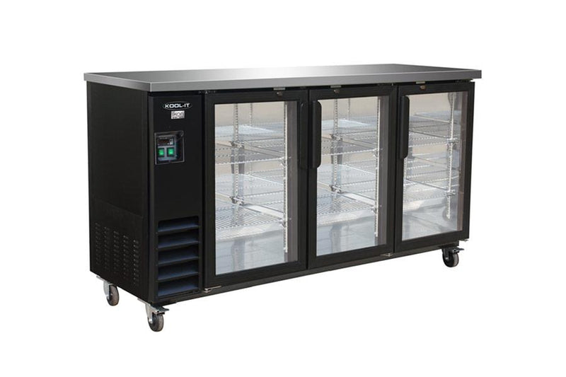 IKON - Back Bar Refrigerator Swing Doors - IBB73-3G-24