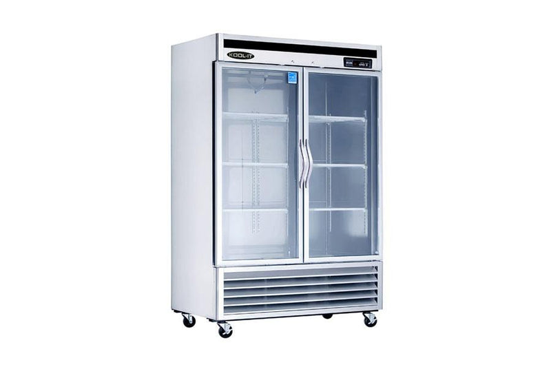 Kool-It - Upright Bottom Mount Refrigerator with glass door - KBSR-2G