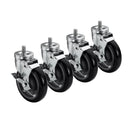 Krowne 28-145S 5" Stem Casters With Brake