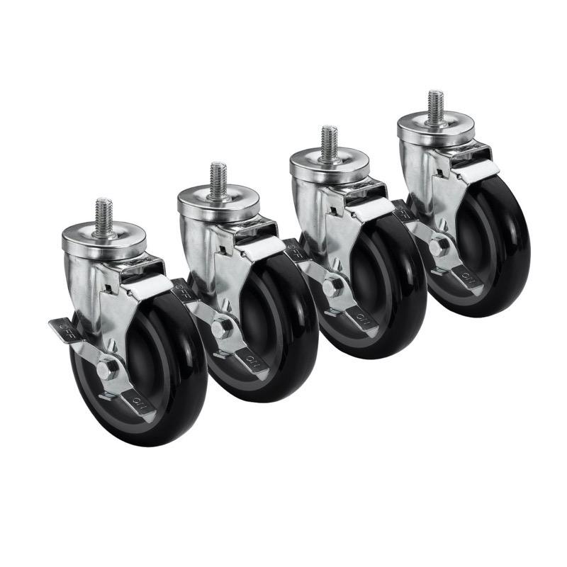 Krowne 28-145S 5" Stem Casters With Brake