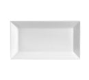 CAC China KSE-13 Kingsquare 11 1/2" x 6 1/4" Platter (One Dozen) - White