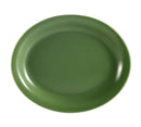 CAC China L-12NR-G Las Vegas 9 3/4" x 7 1/4" Platter (Case Of 24) - Green