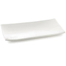 Tablecraft M2010 19.5"X10.5" White Rectangular Melamine Display Tray