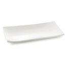 Tablecraft M2511 24.5"X10.5" White Rectangular Melamine Tray