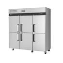 Turbo Air M3R72-6-N 78" Six Half Door Reach-In Refrigerator