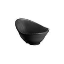 Tablecraft MB22BK 1.5 Oz Frostone Wavy Oval Melamine Bowl