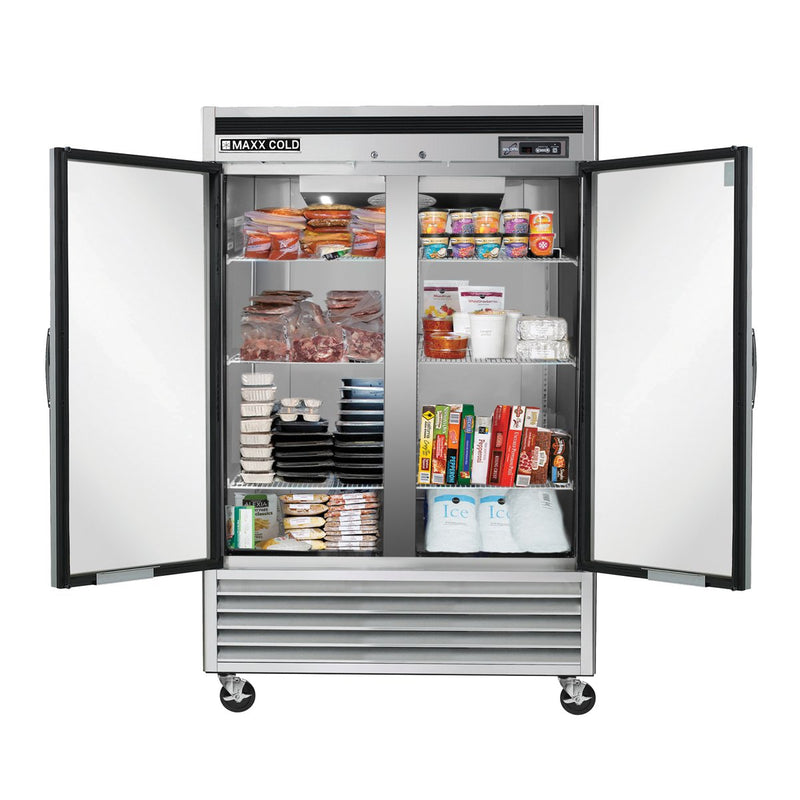 MCF-49FDHC Reach-In Freezer, Double Door, Bottom Mount