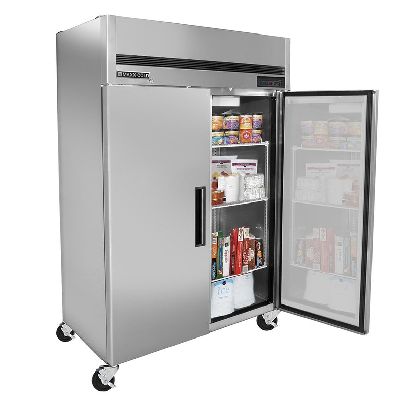 MCFT-49FDHC Reach-In Freezer, Double Door, Top Mount