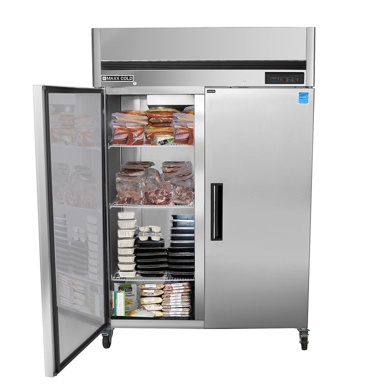 MCFT-49FDHC Reach-In Freezer, Double Door, Top Mount