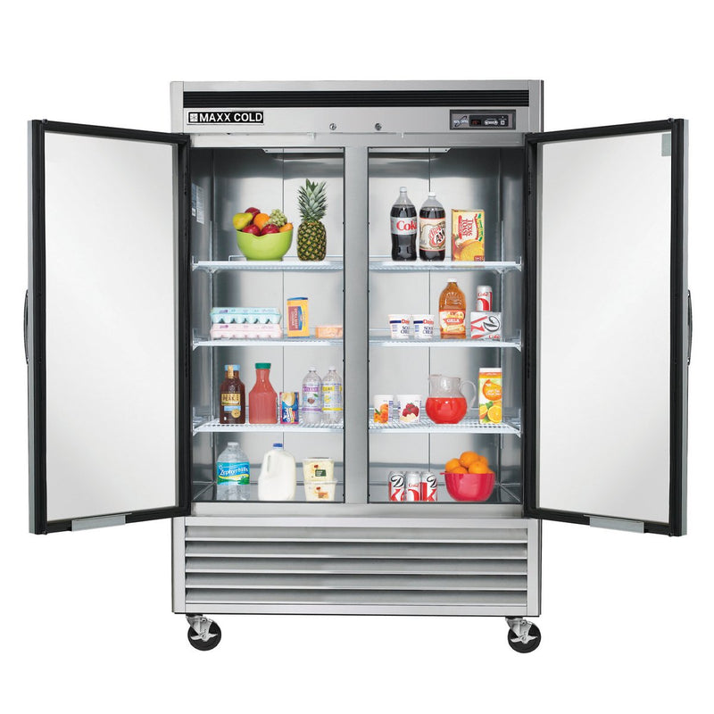 MCR-49FDHC Reach-In Refrigerator, Double Door, Bottom Mount