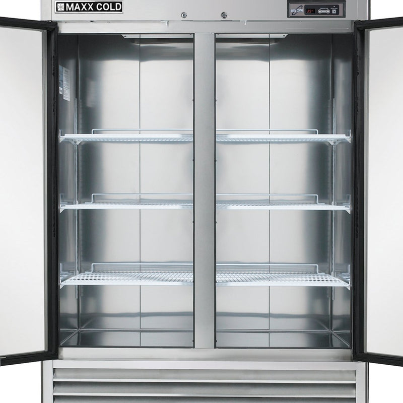 MCR-49FDHC Reach-In Refrigerator, Double Door, Bottom Mount