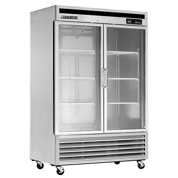 MXCR-49GDHC Reach-In Refrigerator, Glass Door, Bottom Mount