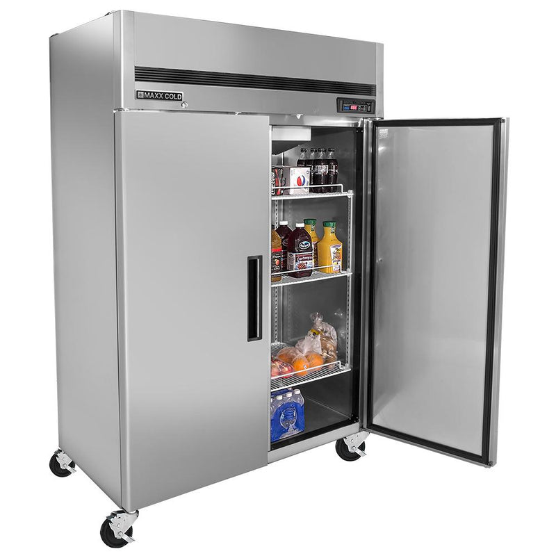 MCRT-49FDHC Reach-In Refrigerator, Double Door, Top Mount