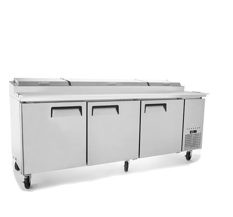 Suttonaire MPF8203 Triple Door 93" Refrigerated Pizza Prep Table