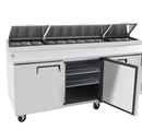 Suttonaire MPF8203 Triple Door 93" Refrigerated Pizza Prep Table