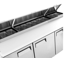 Suttonaire MPF8203 Triple Door 93" Refrigerated Pizza Prep Table