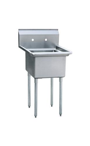 ATOSA S/S 18x18 1-Compartment Sink, NSF MRSA-1-N