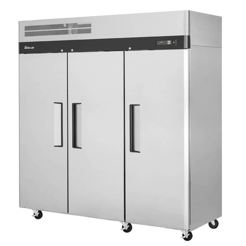 Turbo Air M3F72-3-N M3 Freezer Reach-In 65.8 Cu. Ft. Top Mount (3) Hinged Solid Doors