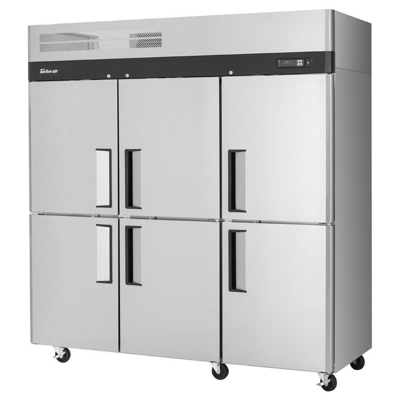 Turbo Air M3F72-6-N M3 Freezer Reach-In 65.6 Cu. Ft. Top Mount (6) Half Hinged Solid Doors