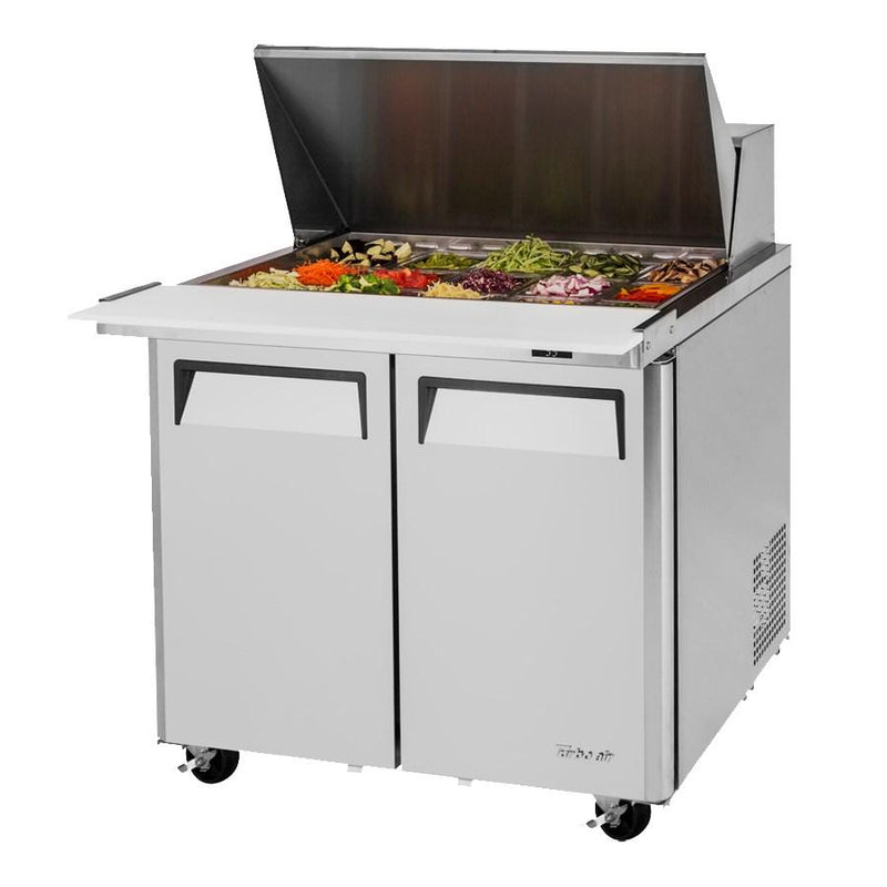 Turbo Air MST-36-15-N6 M3 Series Sandwich/Salad-Mega Top Unit 11.0 Cu. Ft. 15-Pan Top