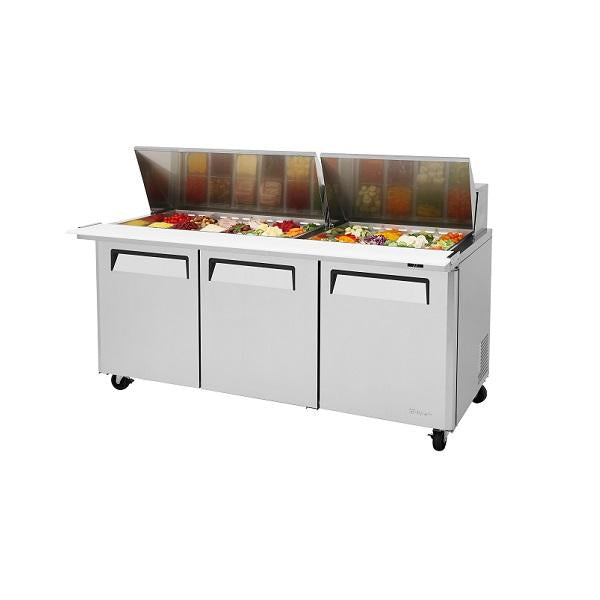 Turbo Air MST-72-30-N 72" 3 Door Mega Top Sandwich Prep Table