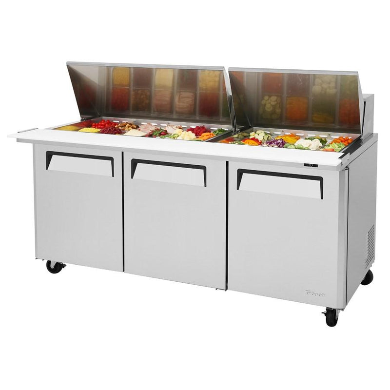 Turbo Air MST-72-30-N M3 Series Sandwich/Salad-Mega Top Unit 23.0 Cu. Ft. 30-Pan Top