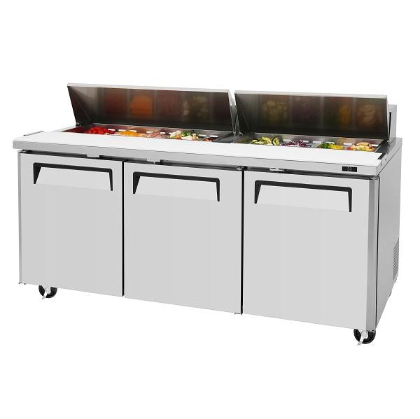 Turbo Air MST-72-N 72" 3 Door Standard Top Sandwich Prep Table