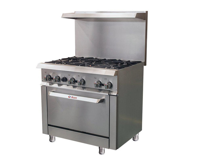 IKON IR-6-36 - 36" Commercial Gas Range - 6 burners with oven