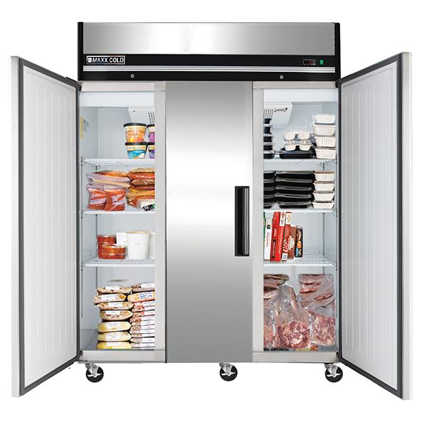 MXCF-72FDHC Reach-In Freezer, Triple Door, Top Mount
