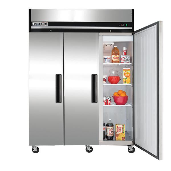MXCR-72FDHC Reach-in Refrigerator, Triple Door, Top Mount