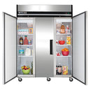 MXCR-72FDHC Reach-in Refrigerator, Triple Door, Top Mount