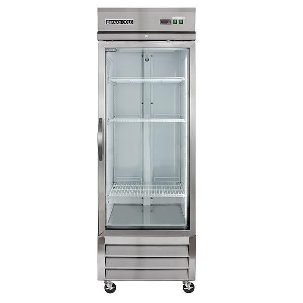 MXCR-23GDHC Reach-In Refrigerator,  Glass Door, Bottom Mount