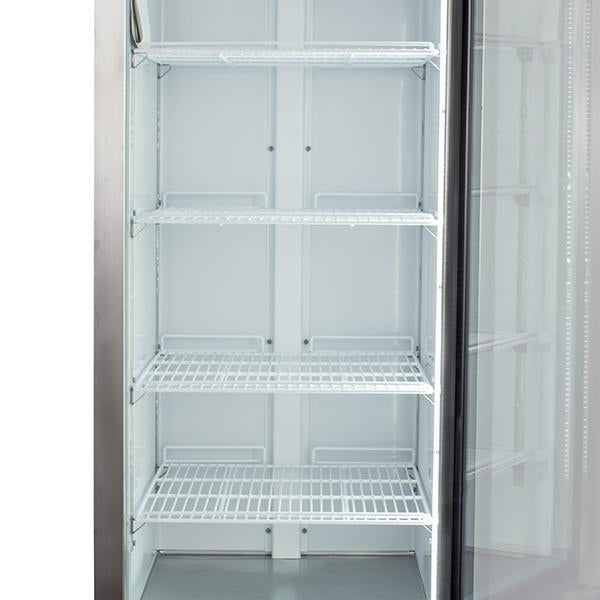 MXCR-23GDHC Reach-In Refrigerator,  Glass Door, Bottom Mount