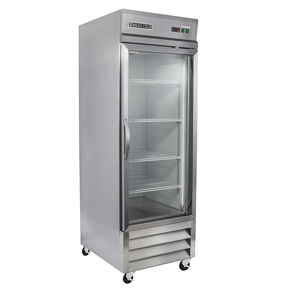 MXCR-23GDHC Reach-In Refrigerator,  Glass Door, Bottom Mount