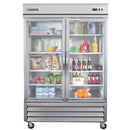 MXCR-49GDHC Reach-In Refrigerator, Glass Door, Bottom Mount