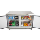 MXCR60UHC Undercounter Refrigerator, Double Door