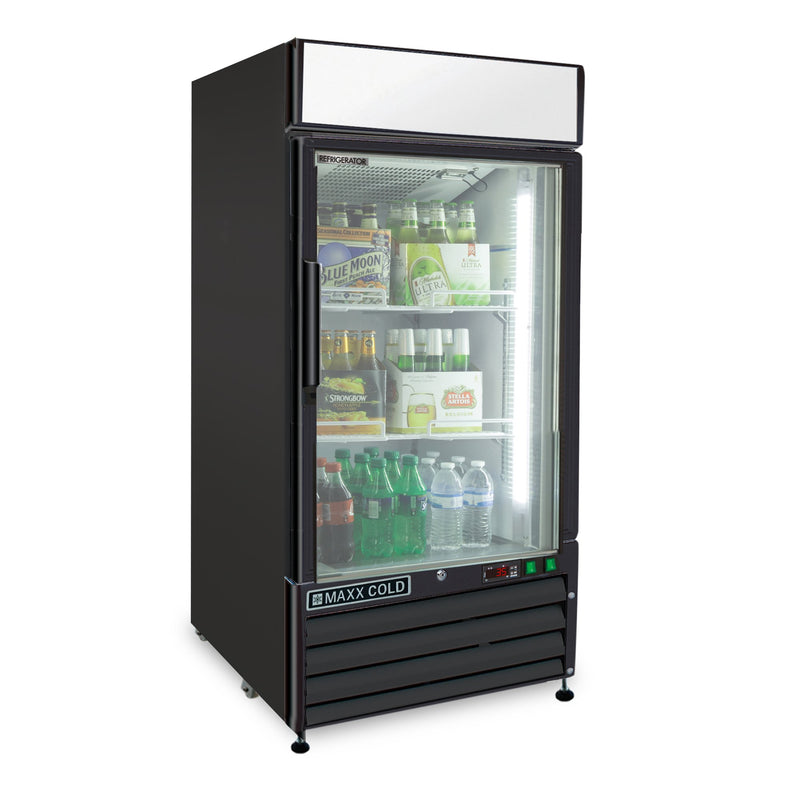 MXM1-12RBHC Merchandiser Refrigerator, Free Standing