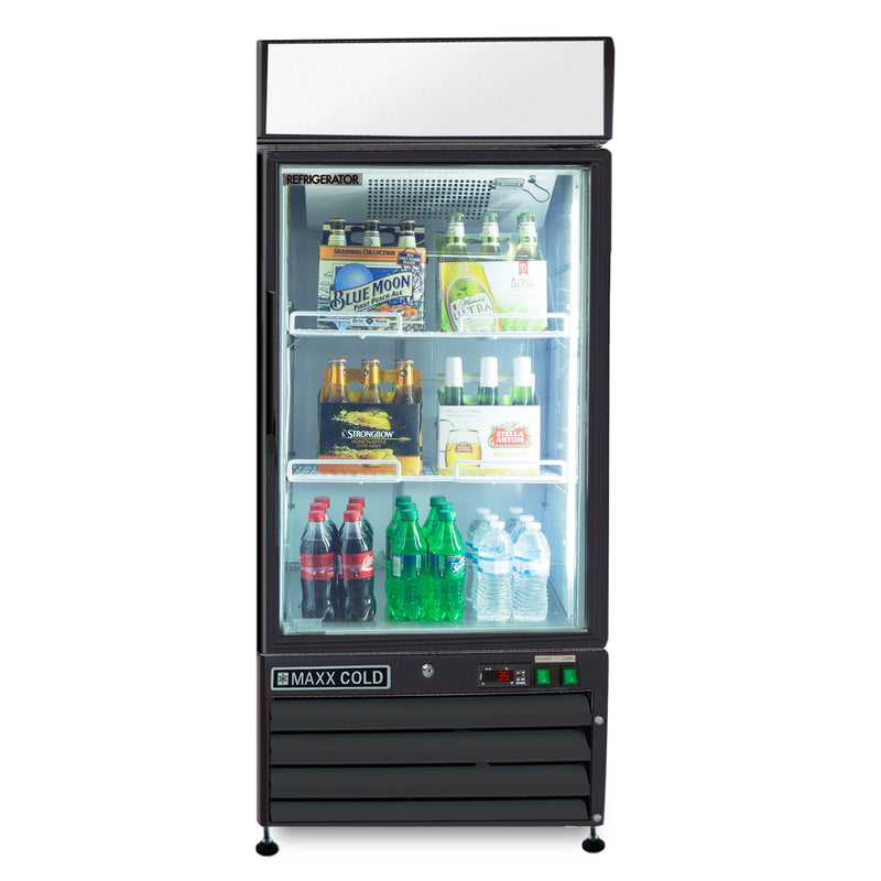 MXM1-12RBHC Merchandiser Refrigerator, Free Standing