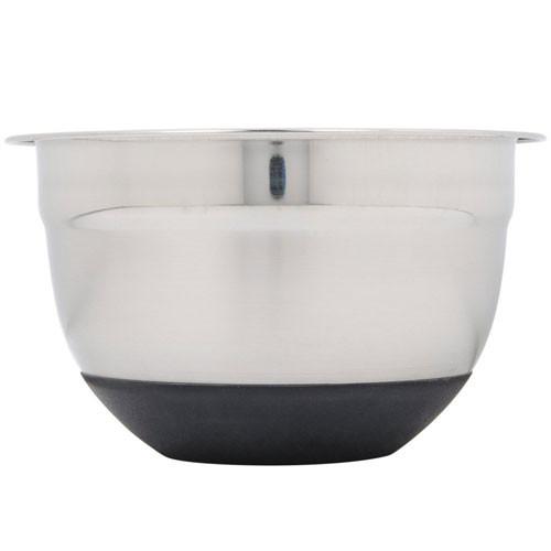 Winco MXRU-150 1.5 Qt Stainless Steel German Bowl with Silicon Base