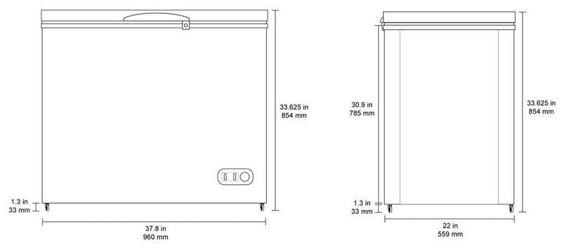 MXSH7.0SHC Chest Freezer, Solid Top