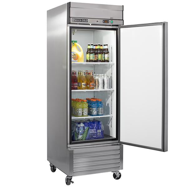 MXSR-23FDHC Reach-In Refrigerator, Single Door, Bottom Mount