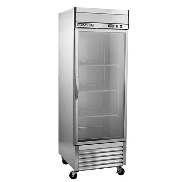 MXSR-23GDHC Reach-In Refrigerator, Single Door, Bottom Mount, Glass