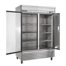 MXSR-49GDHC Reach-In Refrigerator, Double Door, Bottom Mount, Glass
