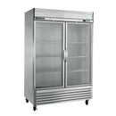 MXSR-49GDHC Reach-In Refrigerator, Double Door, Bottom Mount, Glass